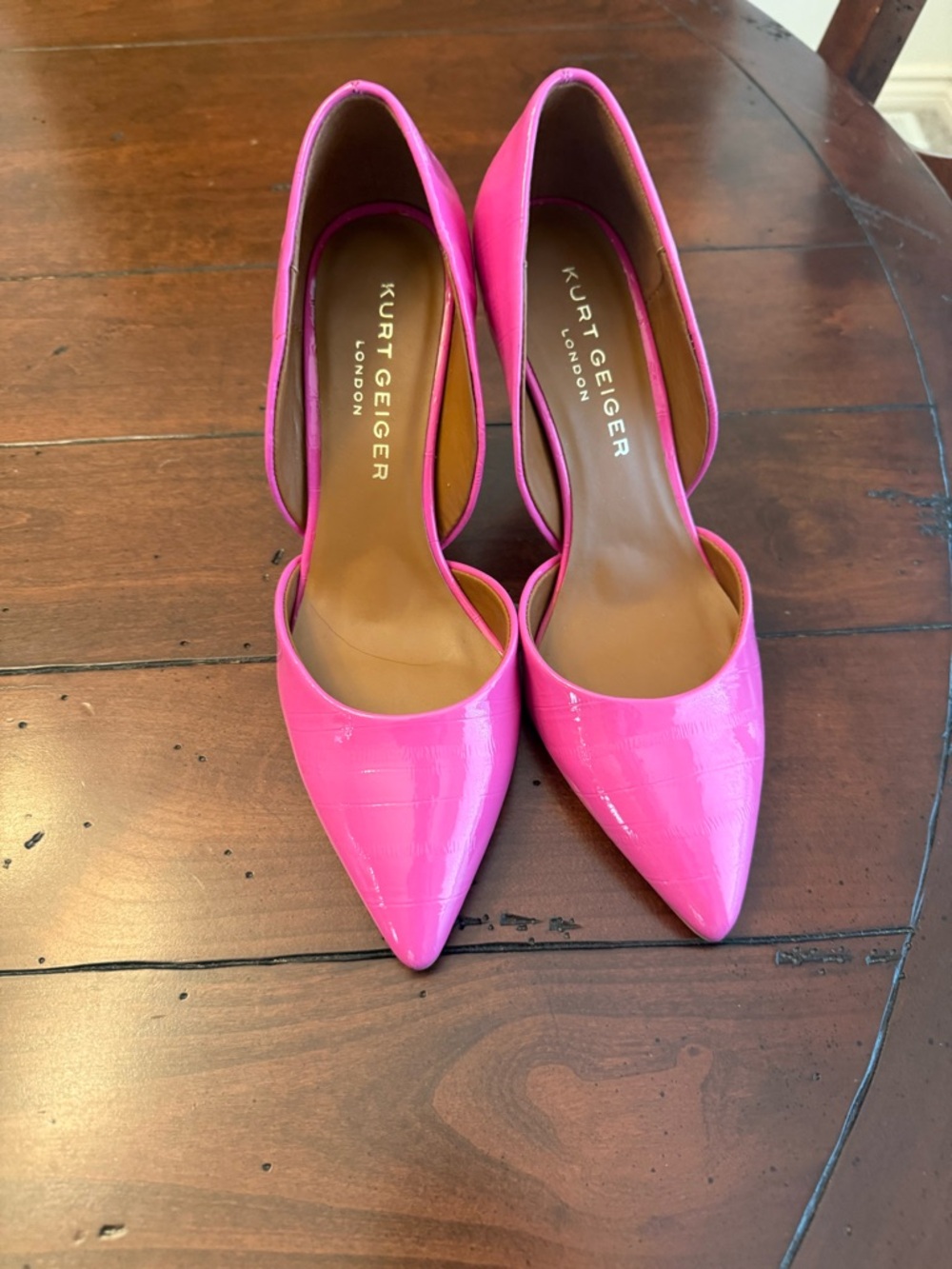 Kurt Geiger Womens Pink D’Orsays Heels Pumps Shoes  Sz 33 used